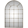 Uttermost 12875 Barwell Arch Window Mirror Oxidized Silver