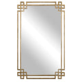 Uttermost 12930 Devoll Rectangular Mirror Designed By Grace Feyock Oxidized Gold