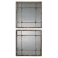 Uttermost 13845 Saragano Rectangular Mirror Aged Ivory