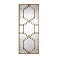 Uttermost 13922 Kennis 70 X 29 Wall Mirror Heavily Antiqued Gold Leaf