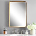 Uttermost 13936 Crofton Rectangular Mirror Designed By Grace Feyock Antiqued Gold Leaf