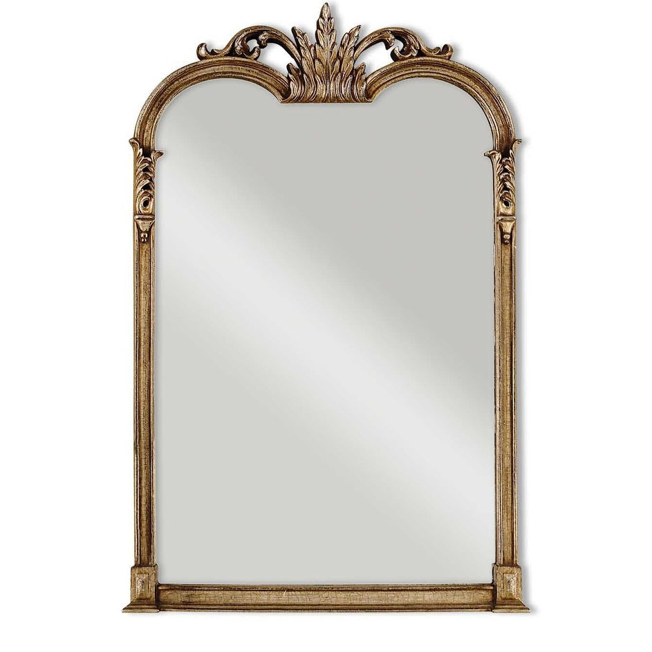 Uttermost 14018P Jacqueline 43X28 Traditional Antiqued Frame Flat Surface Accent Mirror Champagne Silver Leaf