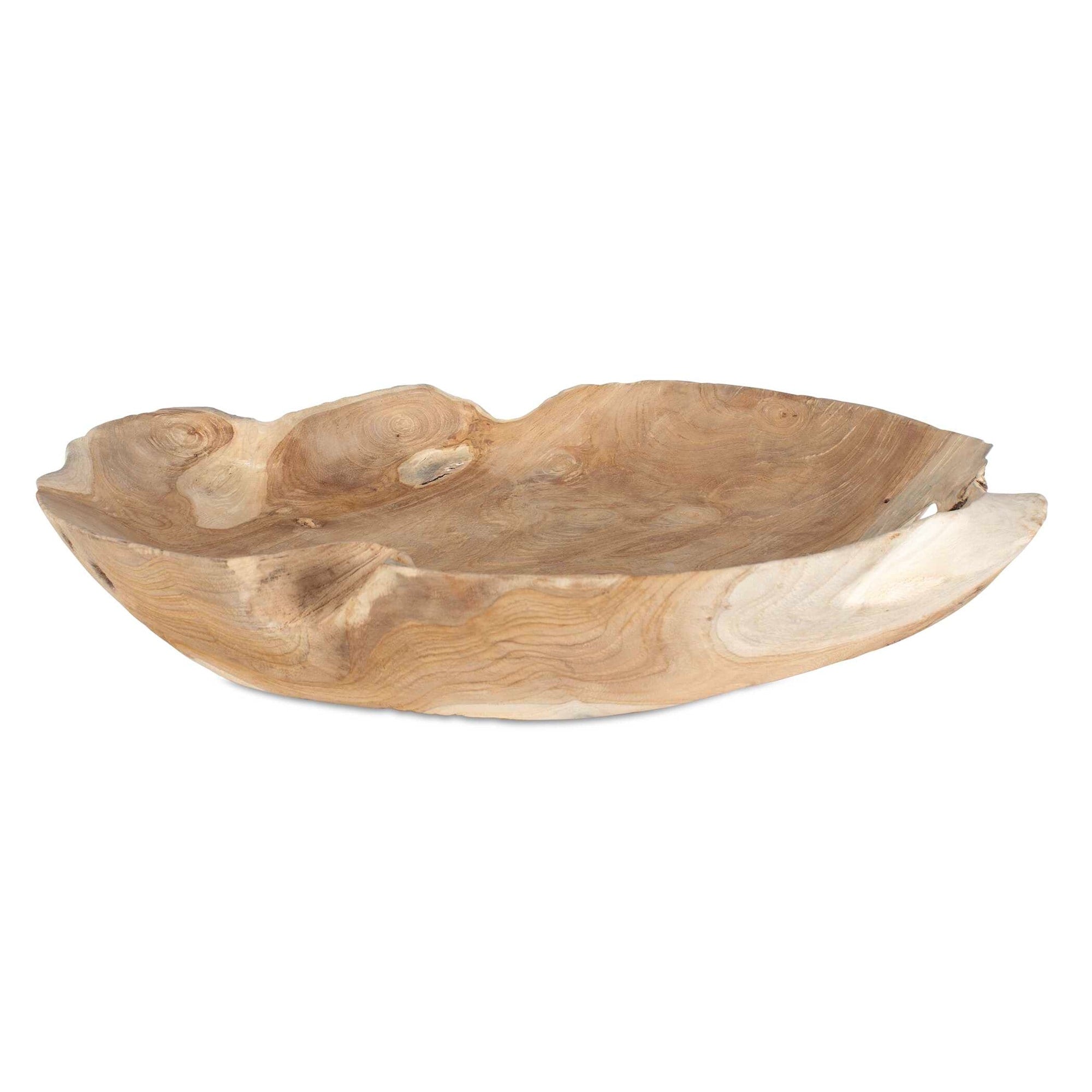 Uttermost 17137 Organic Embrace 20 Wide Teak Wood Decorative Bowl