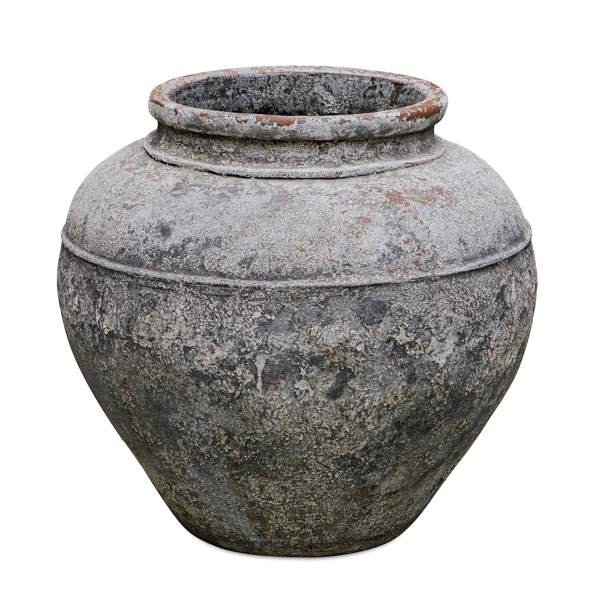 Uttermost 17140 Echoes Of Time 16 Wide Concrete Outdoor Planter Whitewash