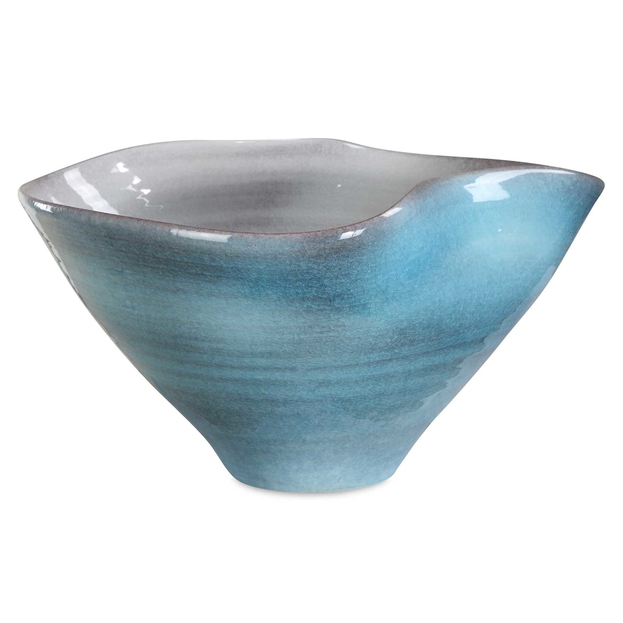 Uttermost 18278 Blue Ceramic Decorative Bowl