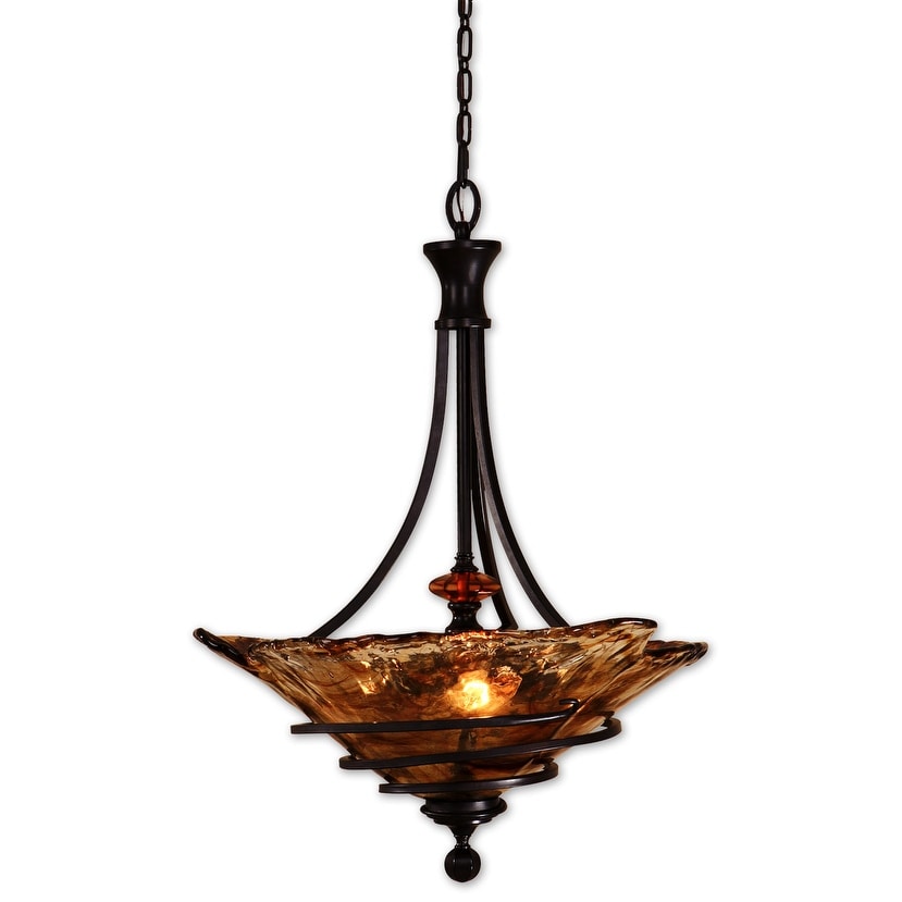 Uttermost 3 Light Bowl Pendant From The Vitalia Collection