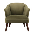 Uttermost 23321 Conroy 30 1 2 Inch Wide Wood Frame Accent Chair With Fabric Upho Olive Velvet