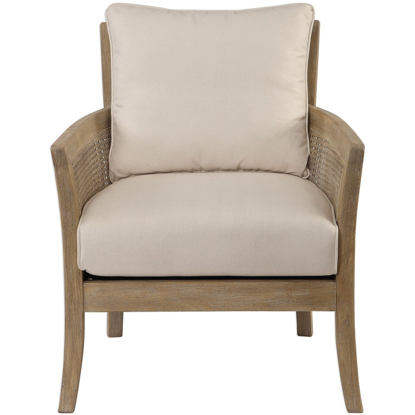 Uttermost Encore 28 3 4 Wide Rubber Wood Framed Dual Arm Accent Chair