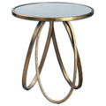 Uttermost 24410 Montrez 27 X 24 End Table Gold Leaf