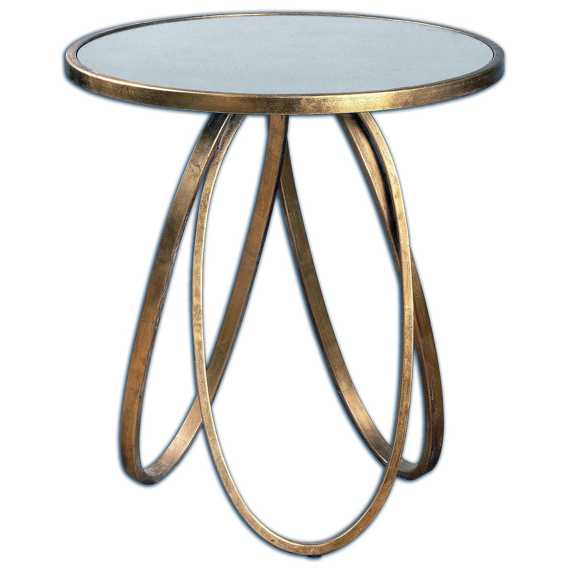 Uttermost 24410 Montrez 27 X 24 End Table Gold Leaf
