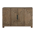 Uttermost 24773 Layton 48 1 2 Inch Wide Fir Veneer Cabinet With Two Doors By Car Two Toned Brown