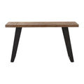 Uttermost Freddy 55 Long Wood Top Metal Console Table Weathered Oak