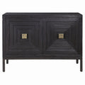 Uttermost 24916 Aiken 44 Wide Fir Accent Cabinet Dark Ebony