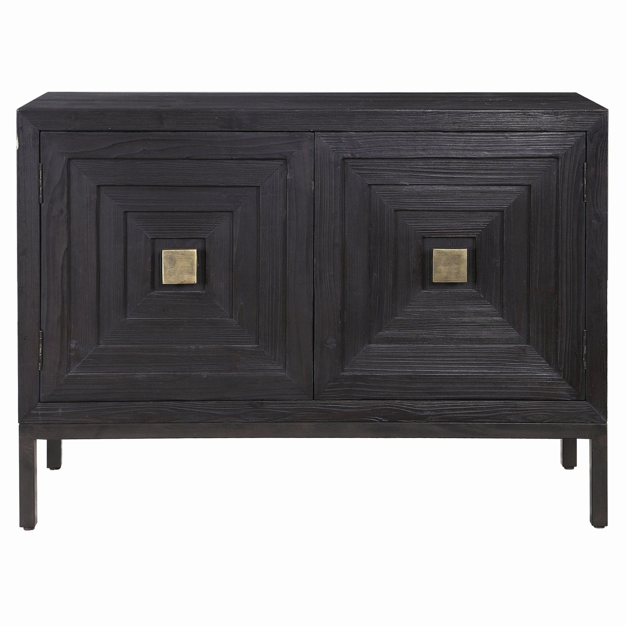 Uttermost 24916 Aiken 44 Wide Fir Accent Cabinet Dark Ebony