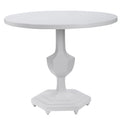 Uttermost 24945 Kabarda 32 Diameter Updated Traditional Foyer Table Gloss White