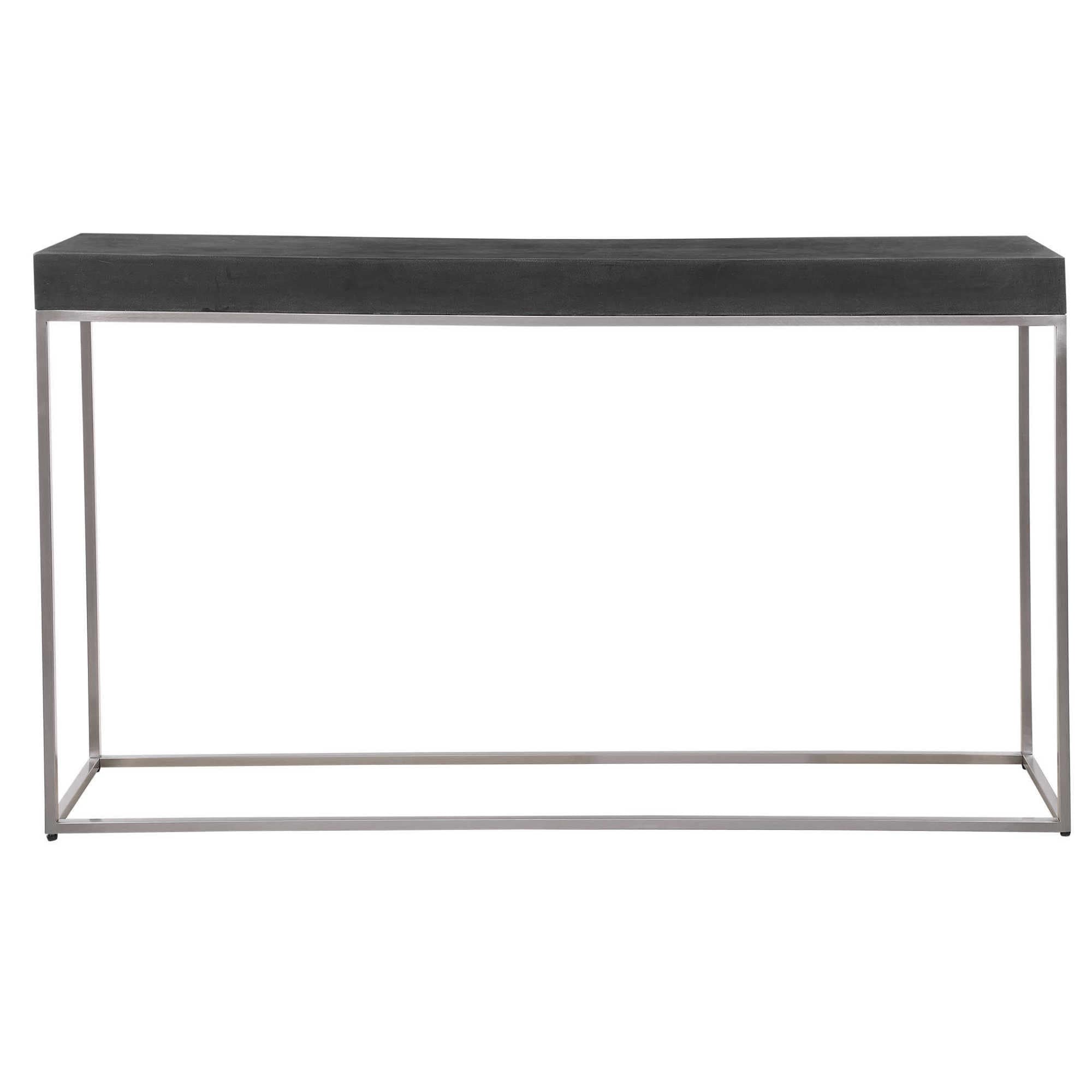 Uttermost 24974 Jase Console Table Black Brushed Nickel