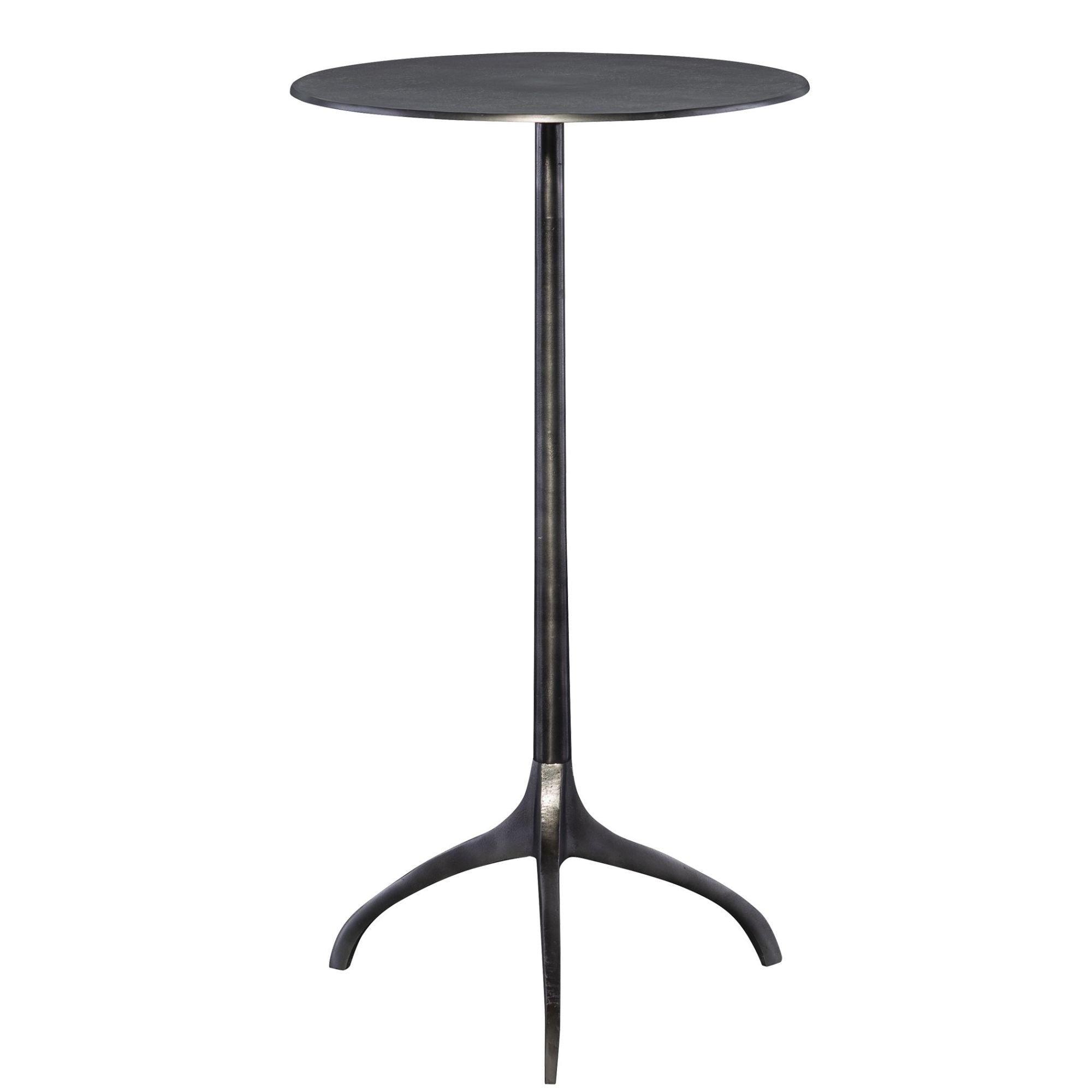 Uttermost 25058 Beacon 14 Wide Aluminum Side Table Aluminum Antique Nickel