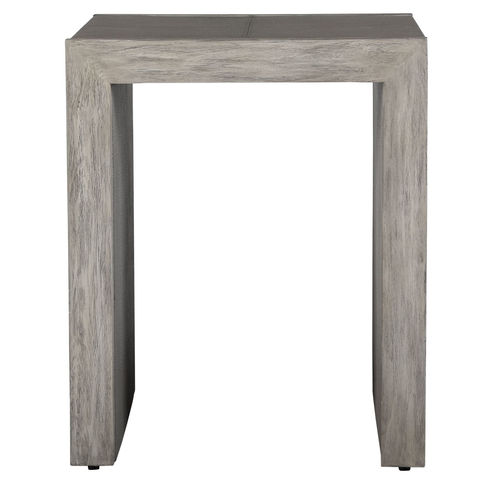 Uttermost 25214 Aerina 20 Wide Composite Faux Leather Veneer End