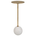 Uttermost 25216 Gimlet 9 Diameter Metal Top Marble Pub Bistro Table