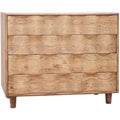 Uttermost 25337 Crawford 42 Wide Four Drawer Pine Wood Dresser Light Oak