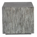 Uttermost Kareem 24 Wide Wood Side Table Warm Metallic Gray