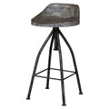 Uttermost 25726 Kairu 35 X 16 Bar Stool Grey Glaze
