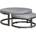 Uttermost Aiyara 42 1 2 Wide Industrial Urban Nesting Coffee Tables Gray