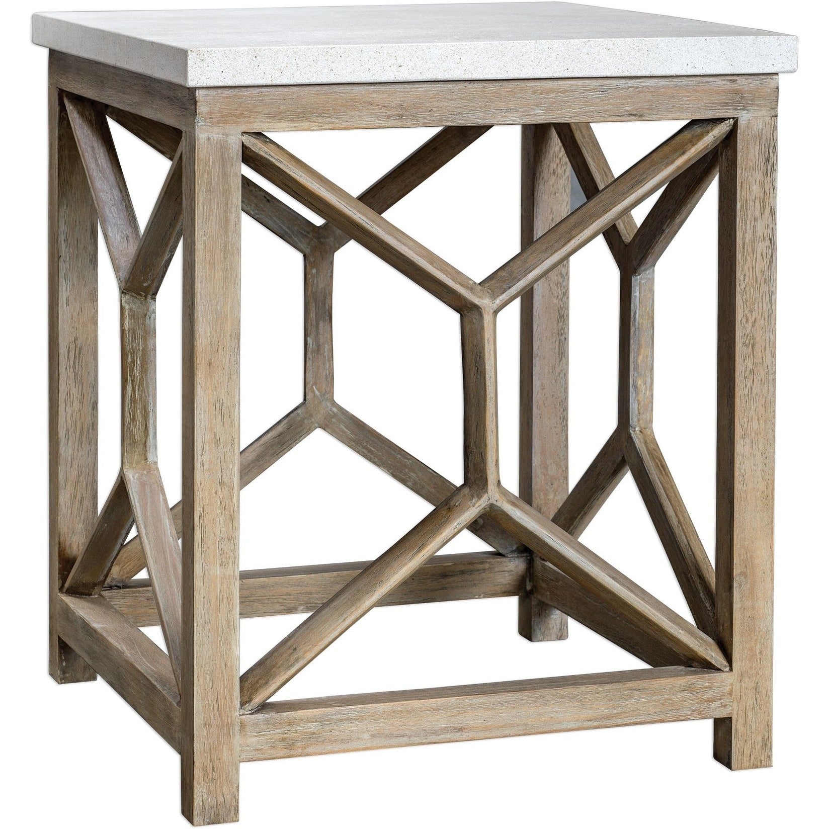Uttermost 25886 Catali 22 Long Java Wood End Table Washed Natural