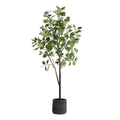 Uttermost 60246 Eden 108 Tall Fig Tree Artificial Plant In A Concrete Green Characoal