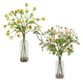 Uttermost 60251 Tranquility Lenten 18 Wide Hellebore Artificial Plant Blush Pink Light Yellow Clear
