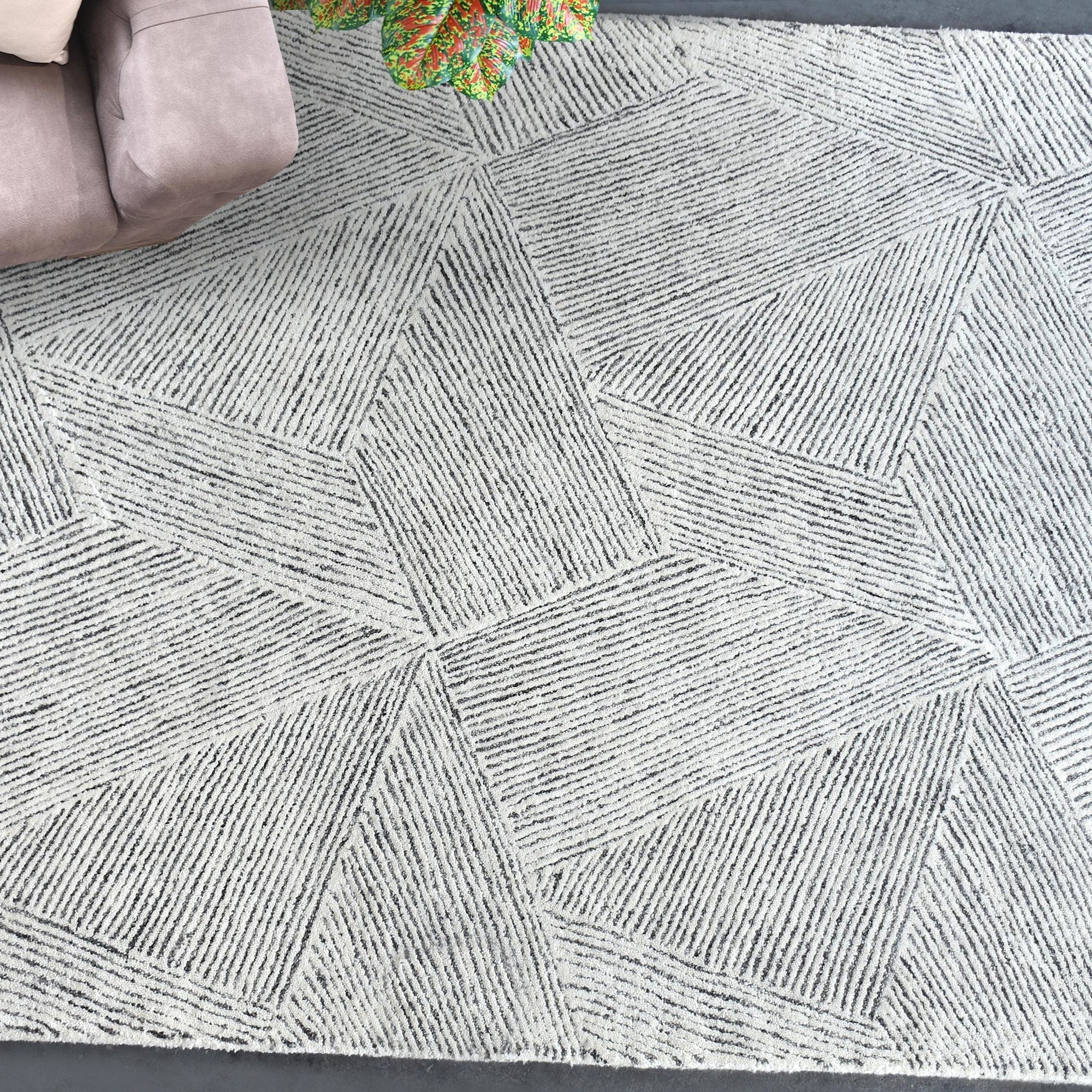 Uttermost 73093 6 Paonia 6 X 9 Wool Geometric Indoor Rectangular