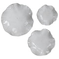 Uttermost Abella White Ceramic Wall Decors Set Of 3