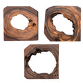 Uttermost 04207 Adlai Wood Trees Wall Art Set Of 6 Rich Coffee Brown
