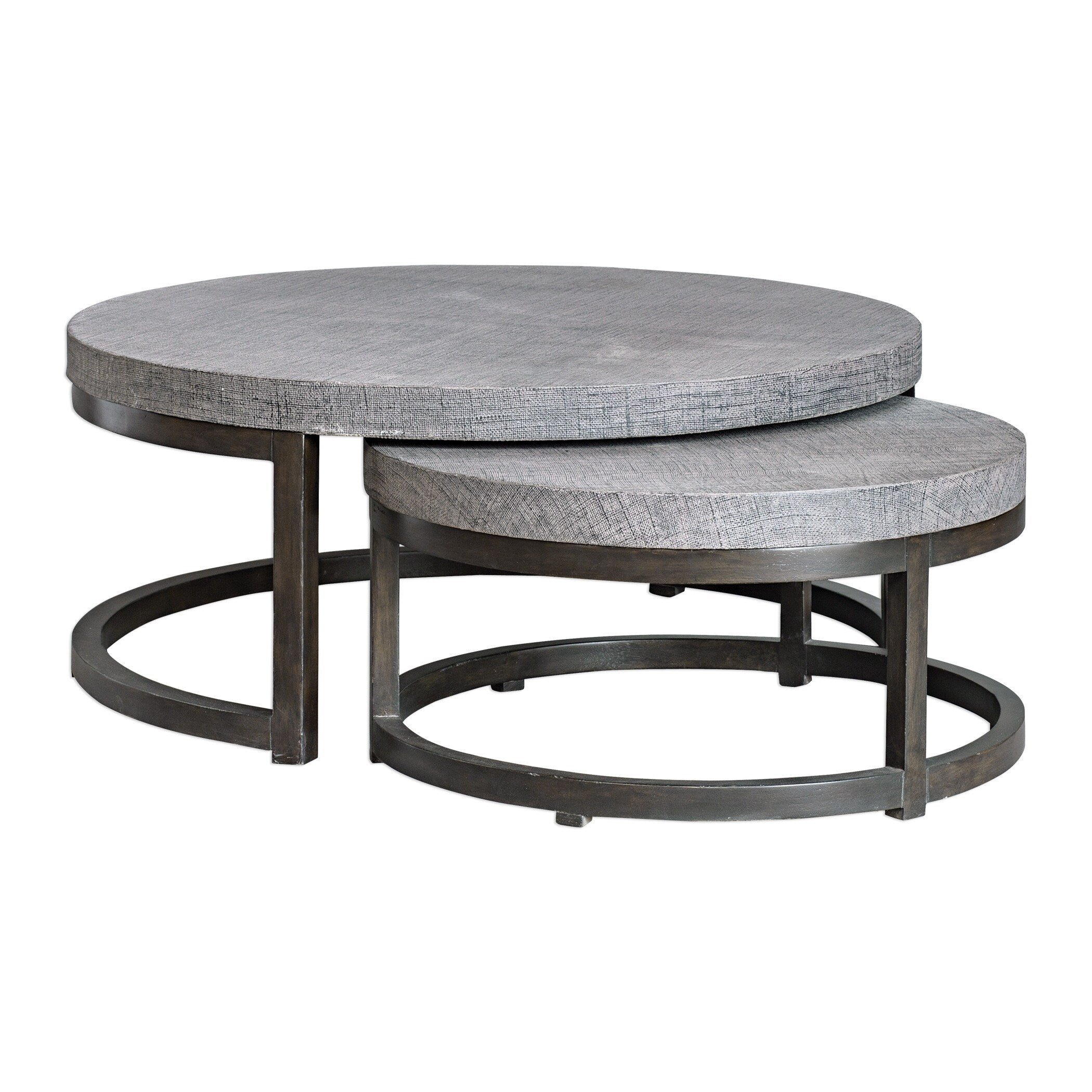 Uttermost Aiyara Grey Nesting Tables Set Of 2
