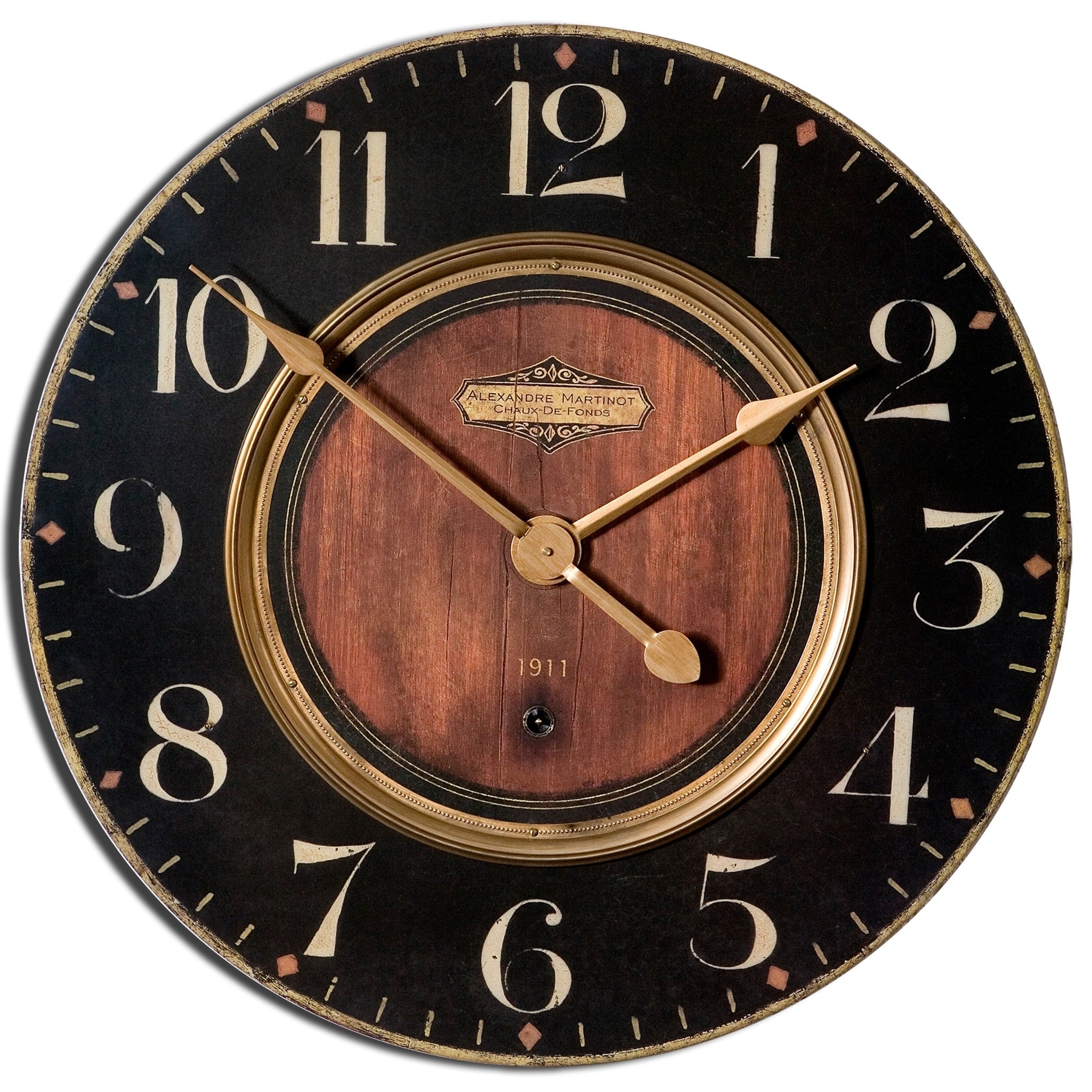 Uttermost Alexandre Martinot 23 Inch Round Wall Clock