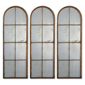 Uttermost Amiel Arched Brown Mirror One Mirror Brown Gold 16.5X50X1.375