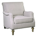 Uttermost 23291 Armstead 35 X 31 Rubber Wood Arm Chair Antique White N A