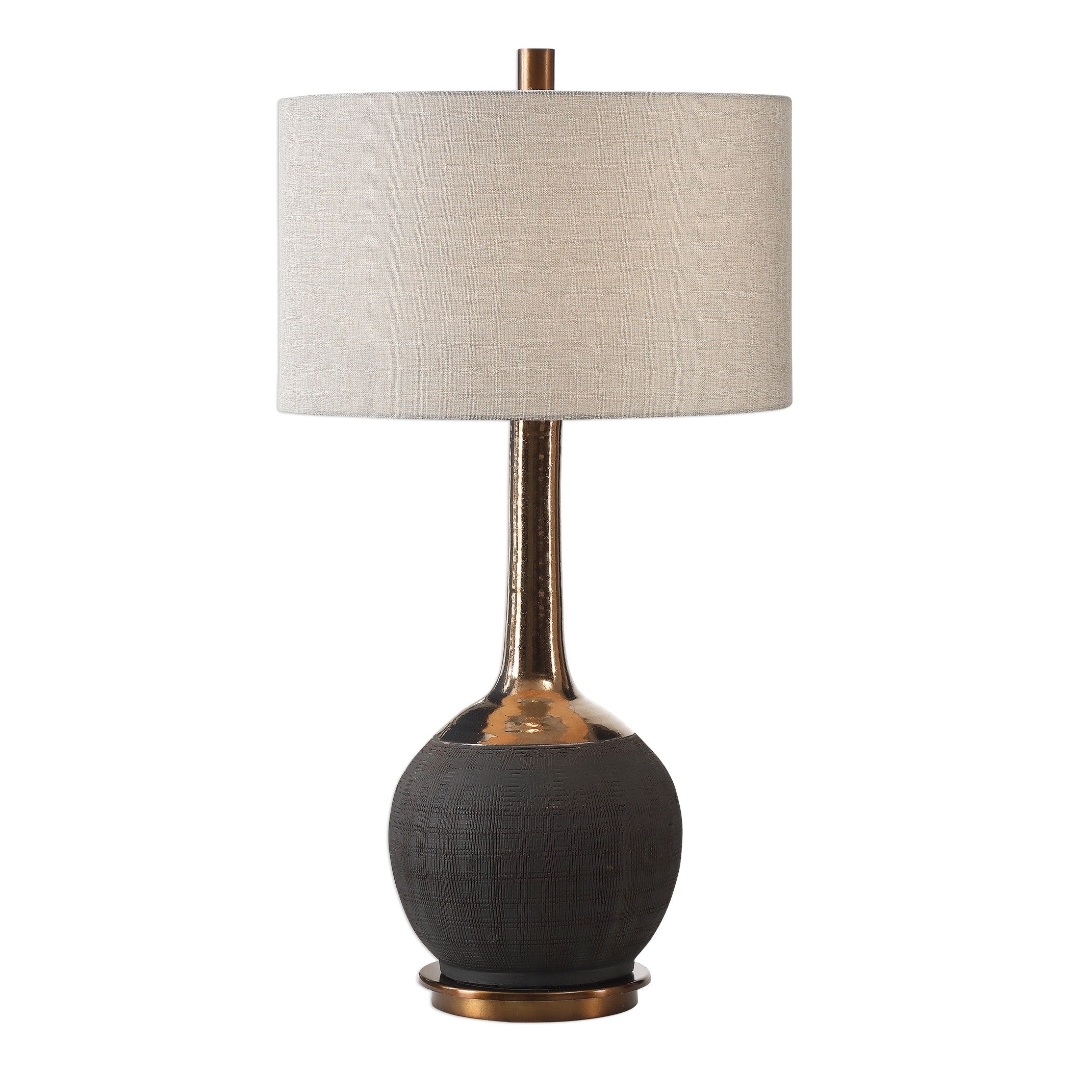 Uttermost Arnav Matte Black 1 Light Table Lamp