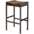 Uttermost 25893 Beck 18 Wide Framed Wood Bar Stool Medium Natural