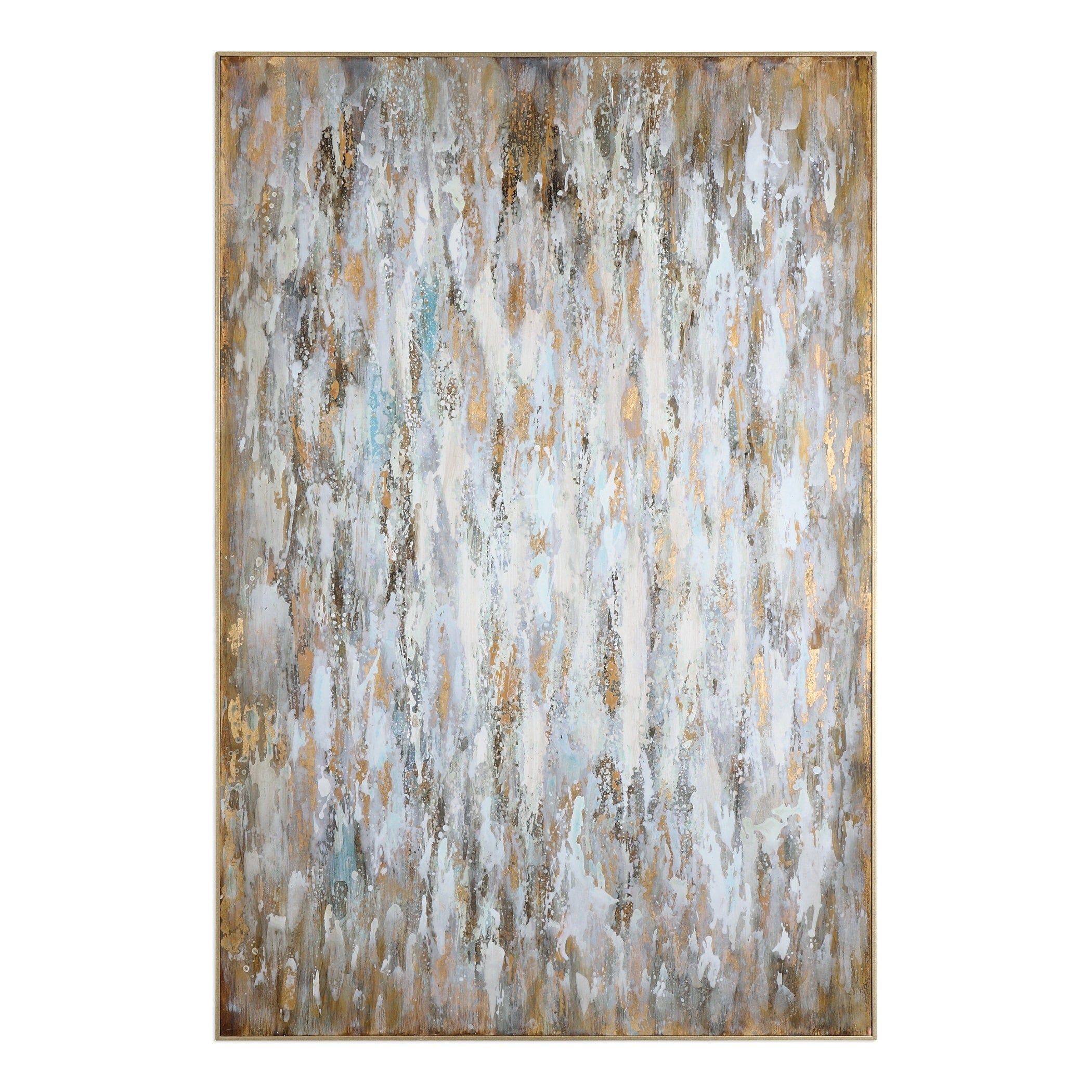 Uttermost Bright Morning Abstract Art Blue White