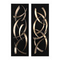 Uttermost Brushstrokes Metal Wall Arts Set Of 2