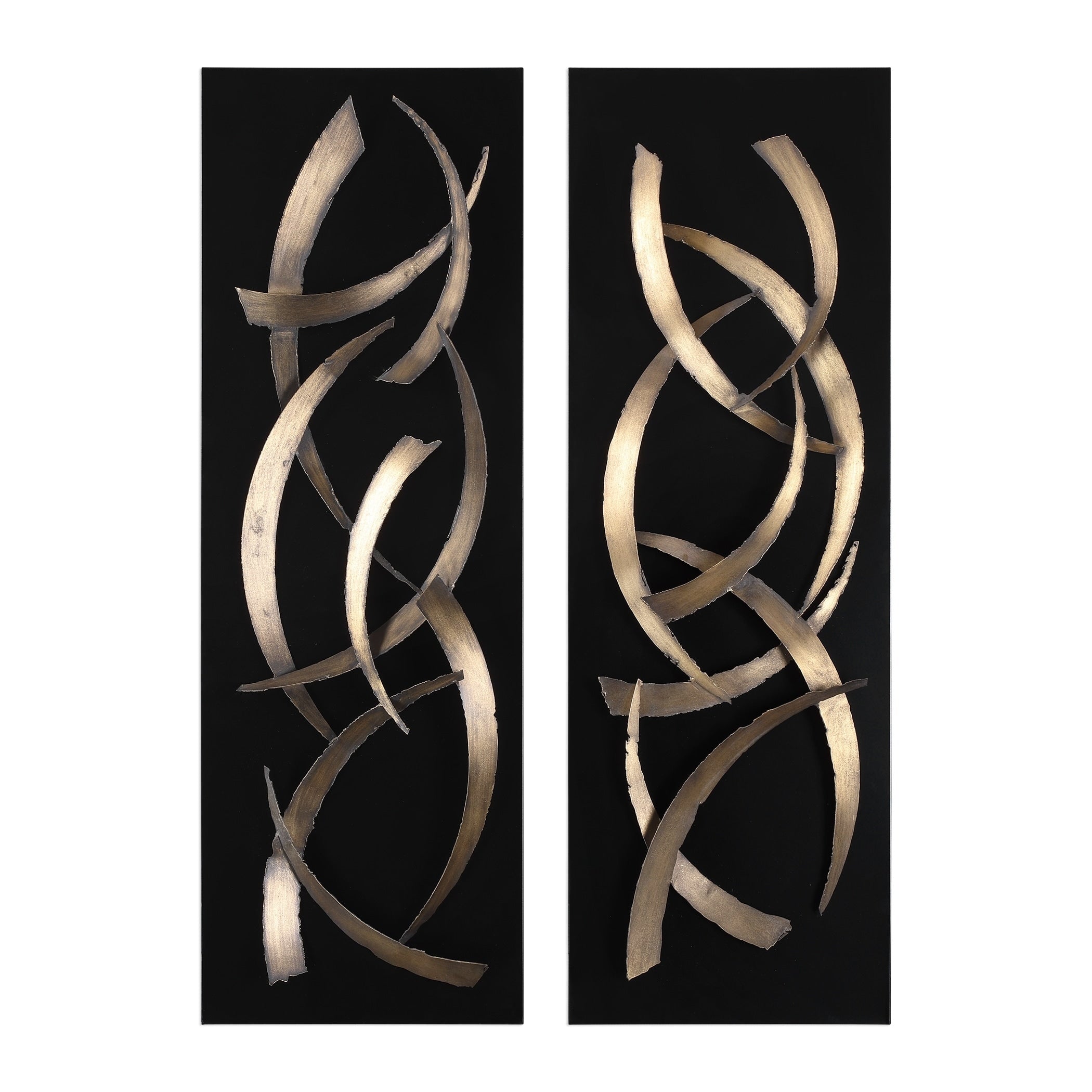 Uttermost Brushstrokes Metal Wall Arts Set Of 2