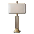 Uttermost Caecilia 33 Inch Metal Fabric Glass Table Lamp