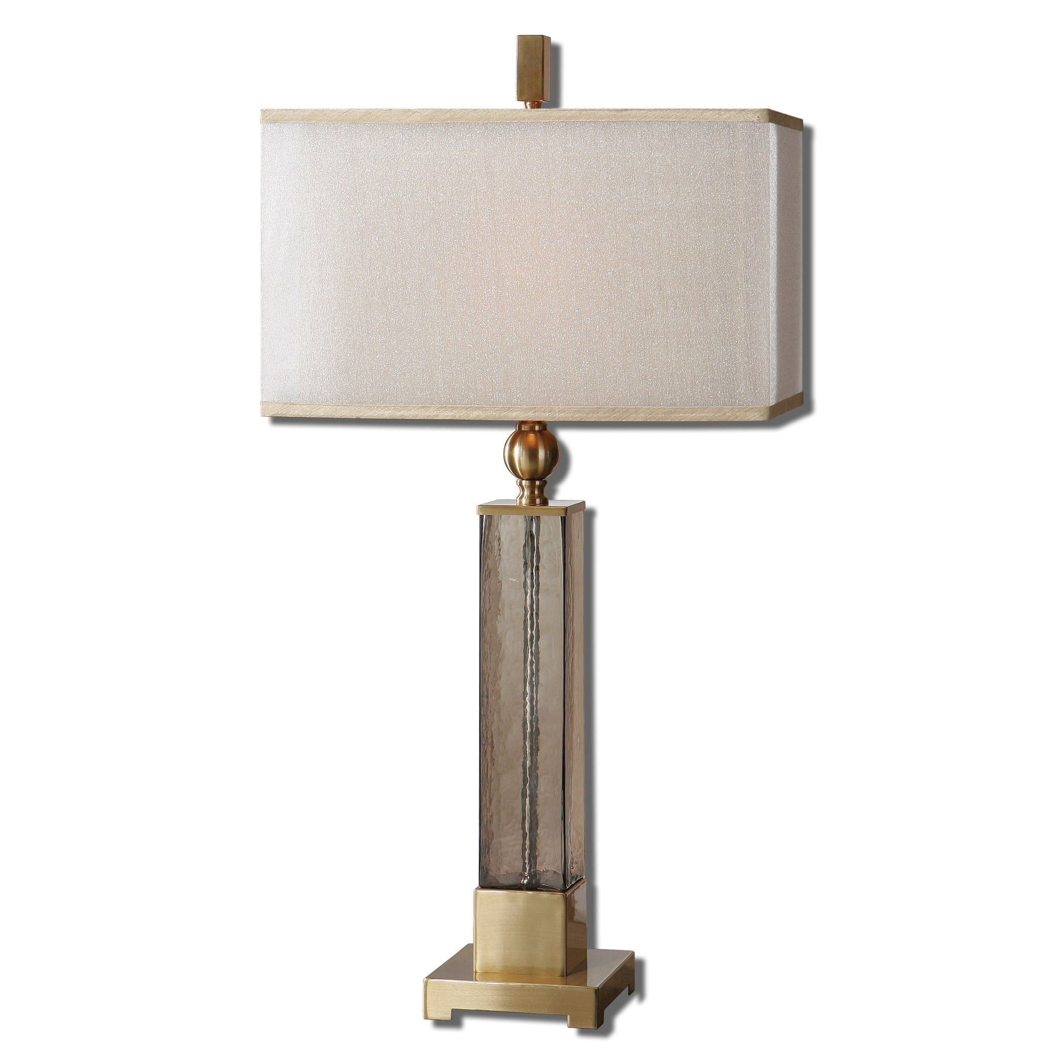 Uttermost Caecilia 33 Inch Metal Fabric Glass Table Lamp