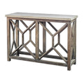 Uttermost Catali Warm Oatmeal And Natural Ivory Stone Console Table
