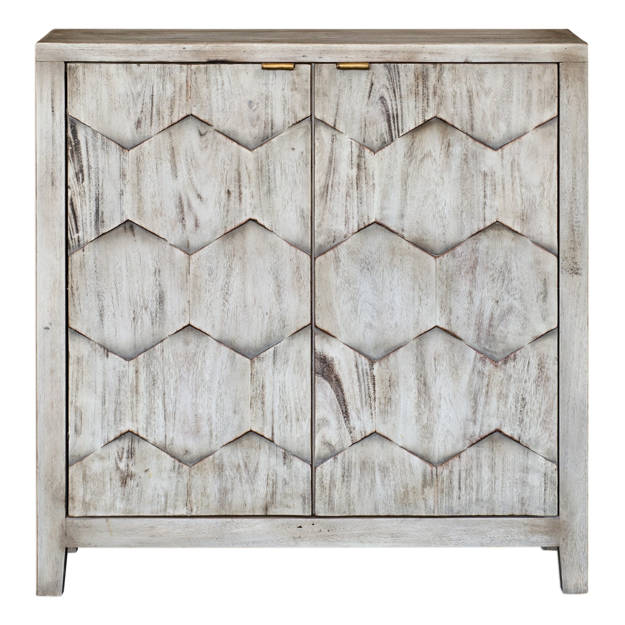 Uttermost 25862 Catori 34 Wide Mahogany Wood Cabinet With Adjustable Shelving By Matthew Williams Smoked Ivory