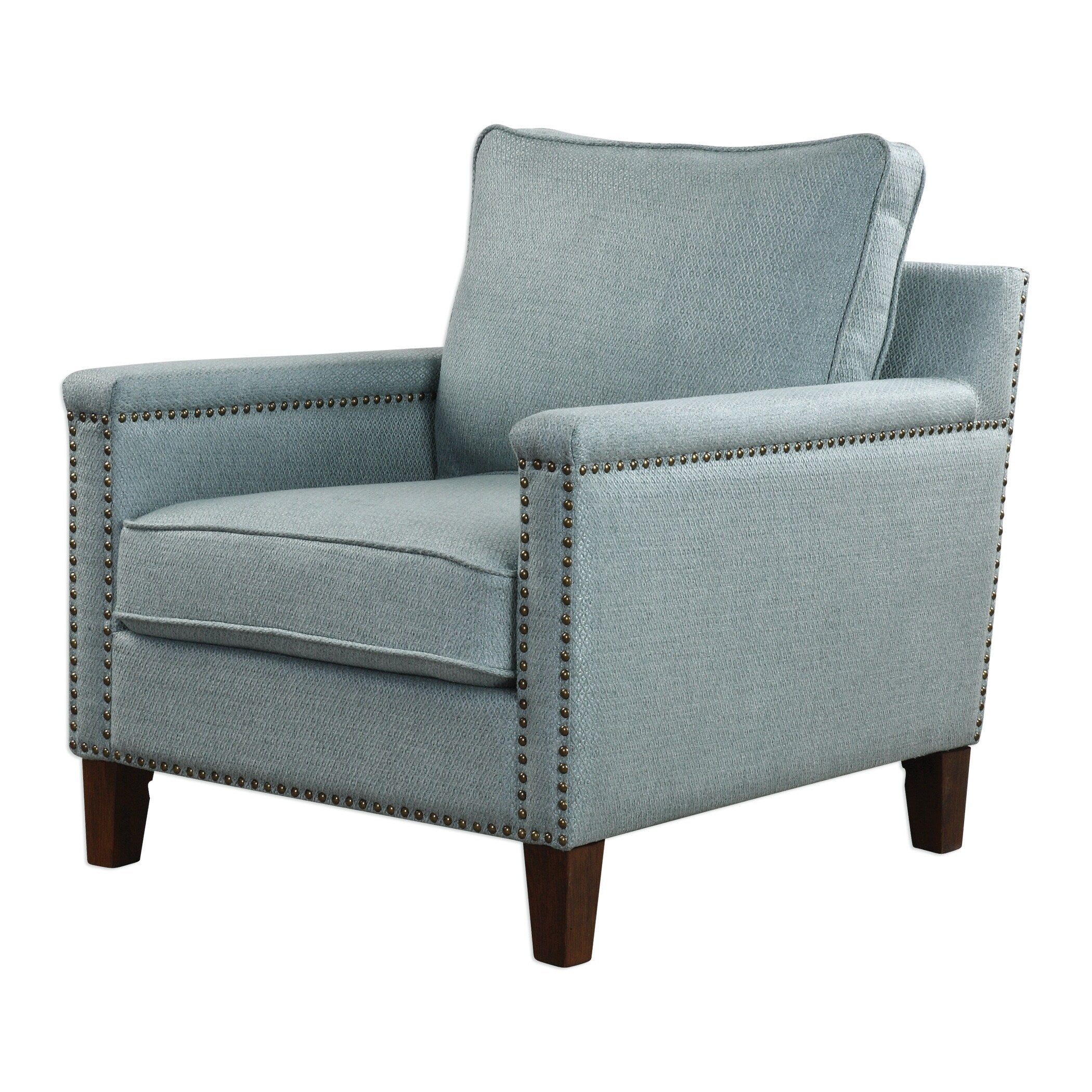 Uttermost Charlotta Dark Walnut Accent Chair