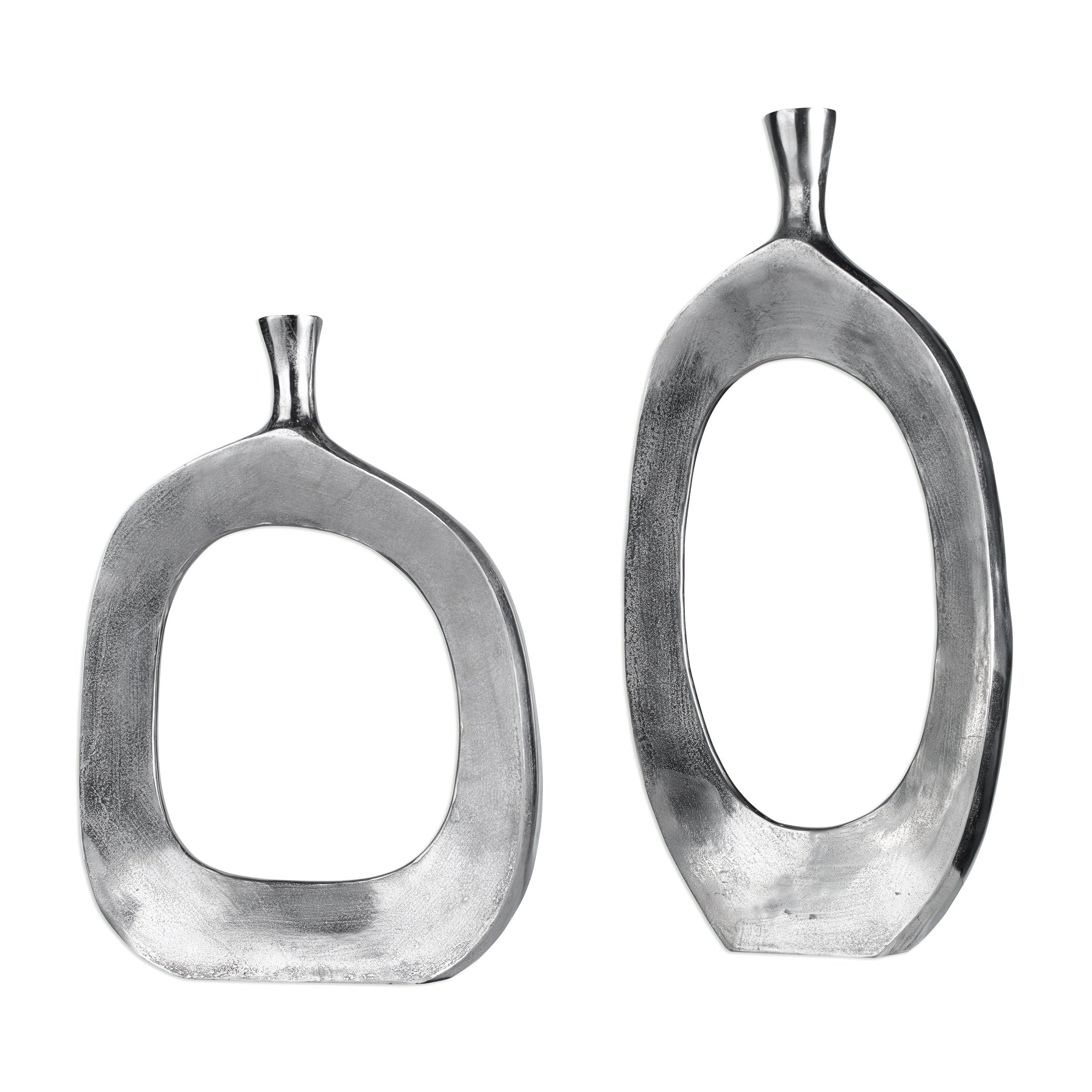 Uttermost Cierra Aluminum Vases Set Of 2