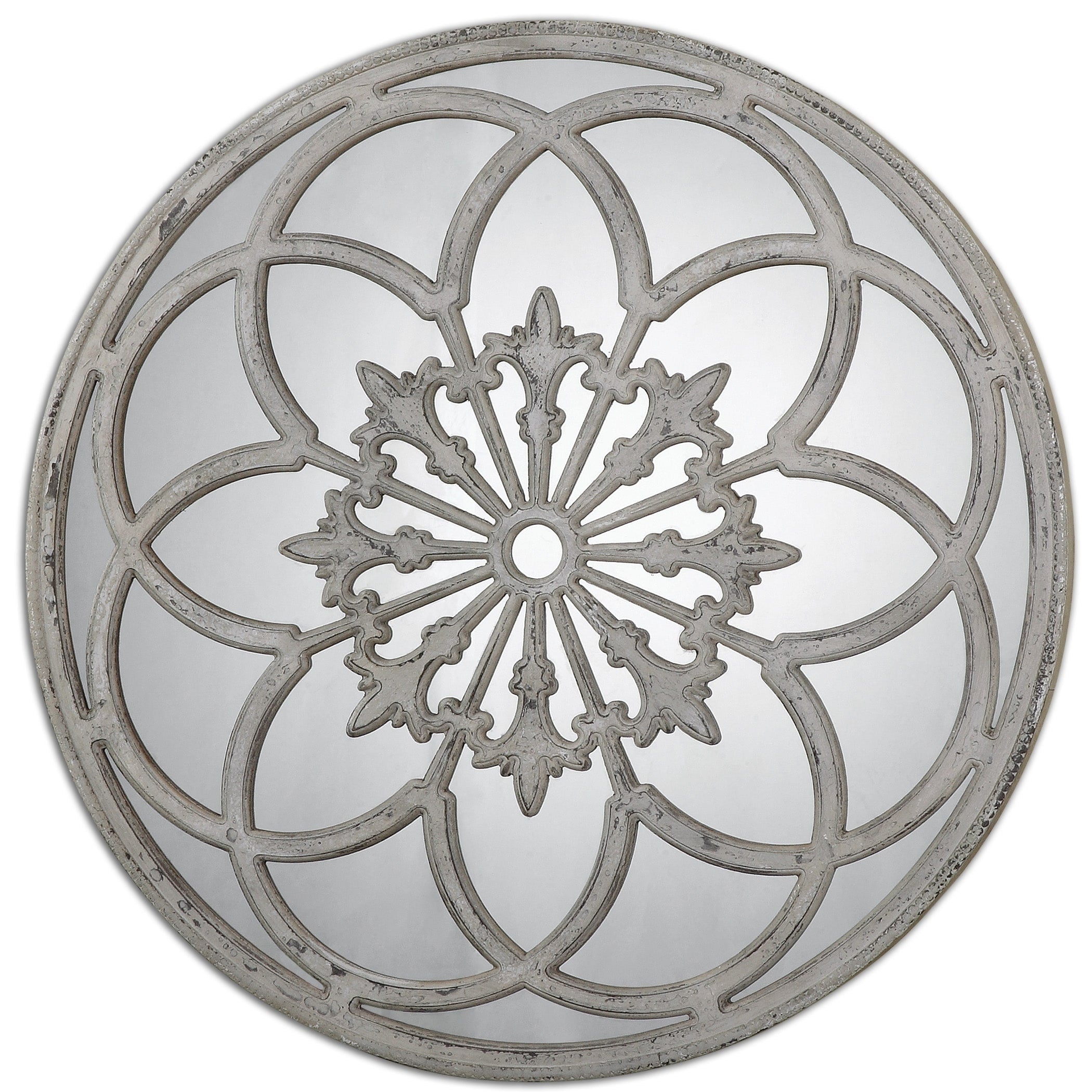 Uttermost Conselyea Distressed Aged Ivory Mirror