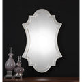 Uttermost Elara Decorative Antiqued Wall Mirror Antique Silver 27X43X1.125